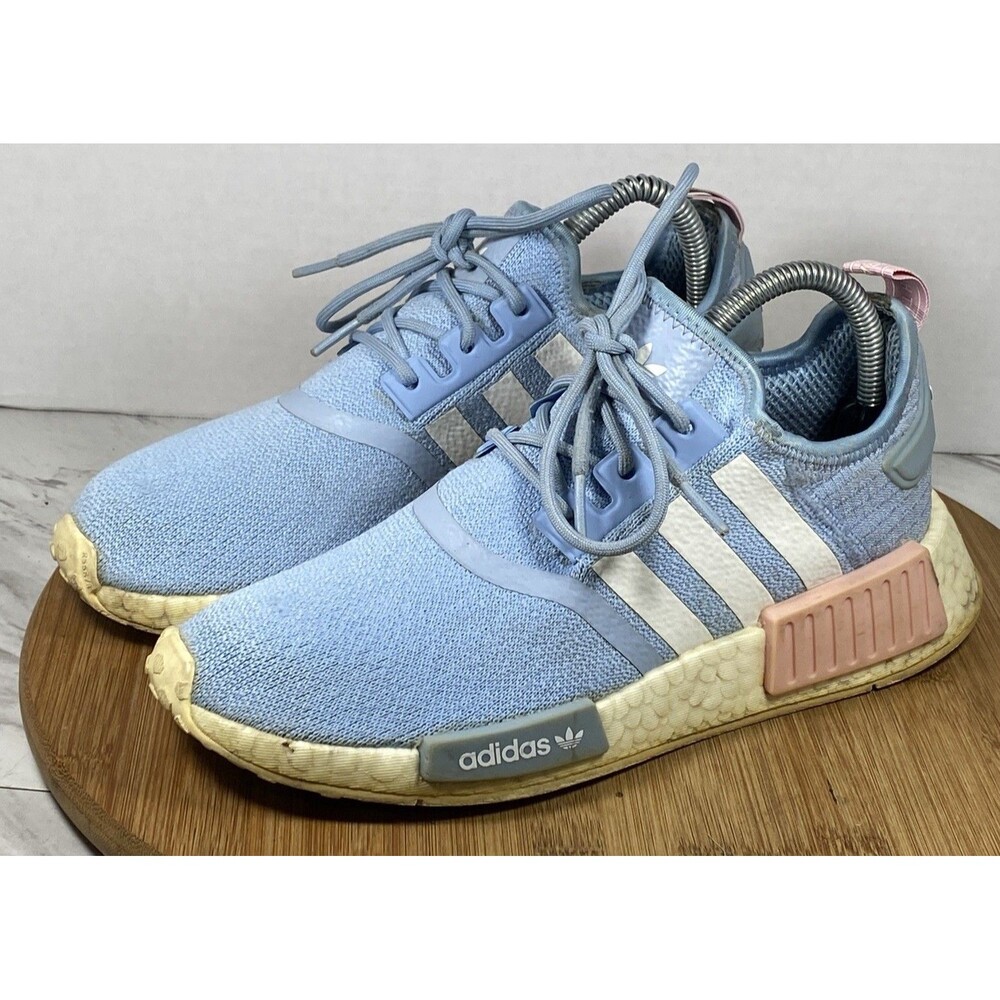Adidas NMD R1 Blue Pink Boost Shoes Women's Size 7